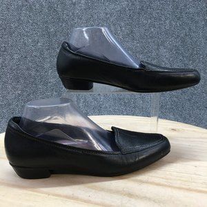 Clarks Shoes Womens 10 M Everyday Slip On Loafers Black Leather Comfort 85130